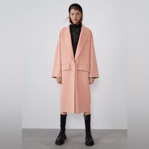 🔥🔥🔥Zara Oversized Wool Blend Coat Jacket